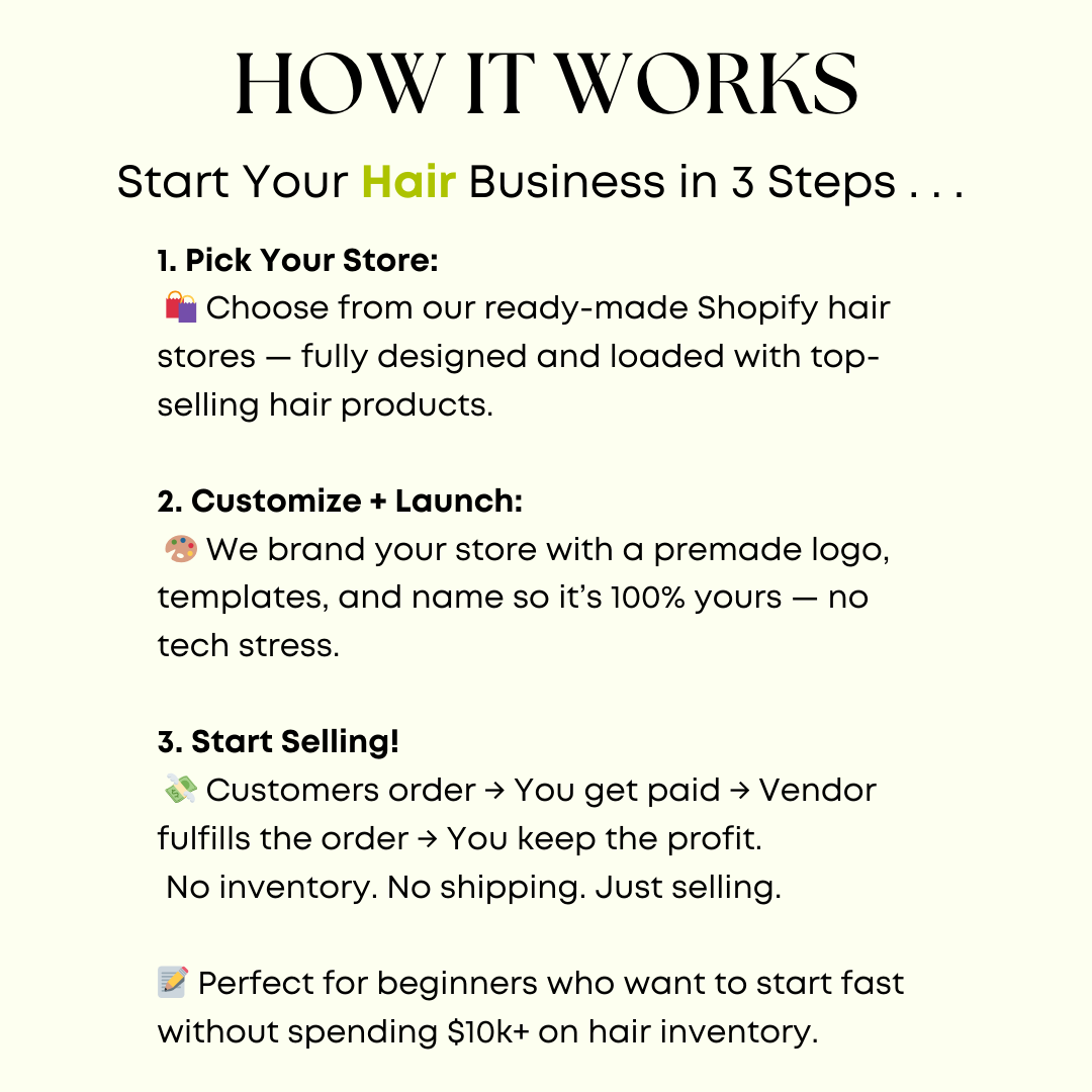 Shopify Dropship Hair Boutique