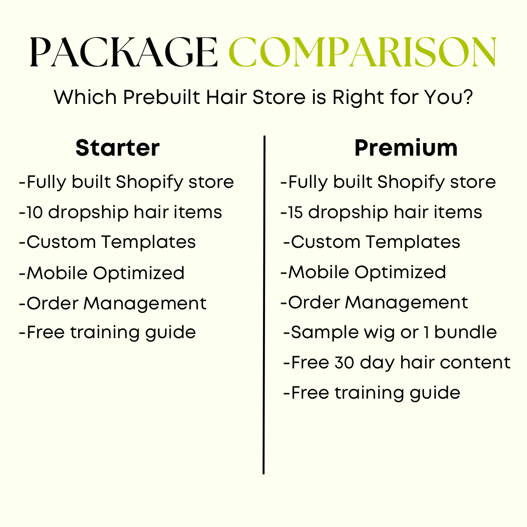 Shopify Dropship Hair Boutique