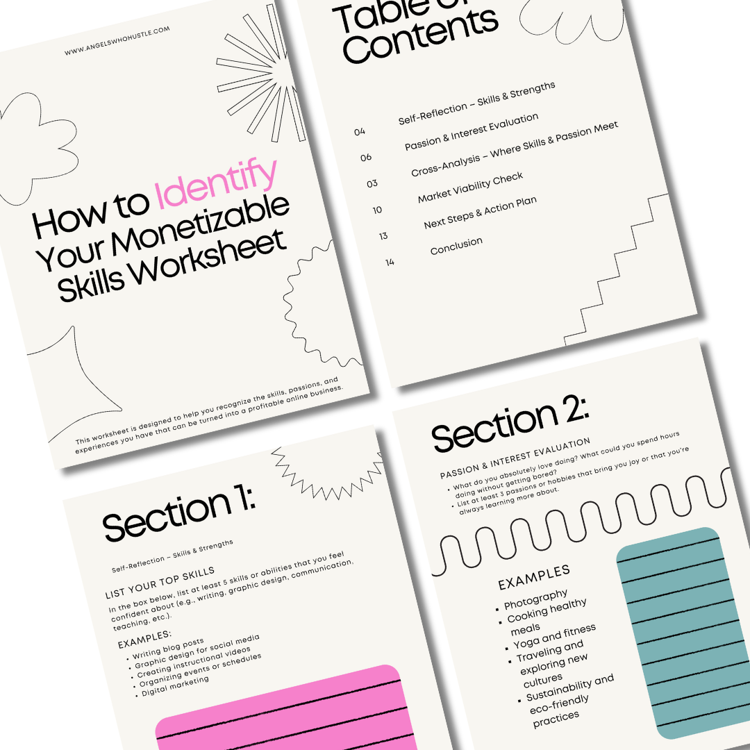 How to Identify Your Monetizable Skills Worksheet