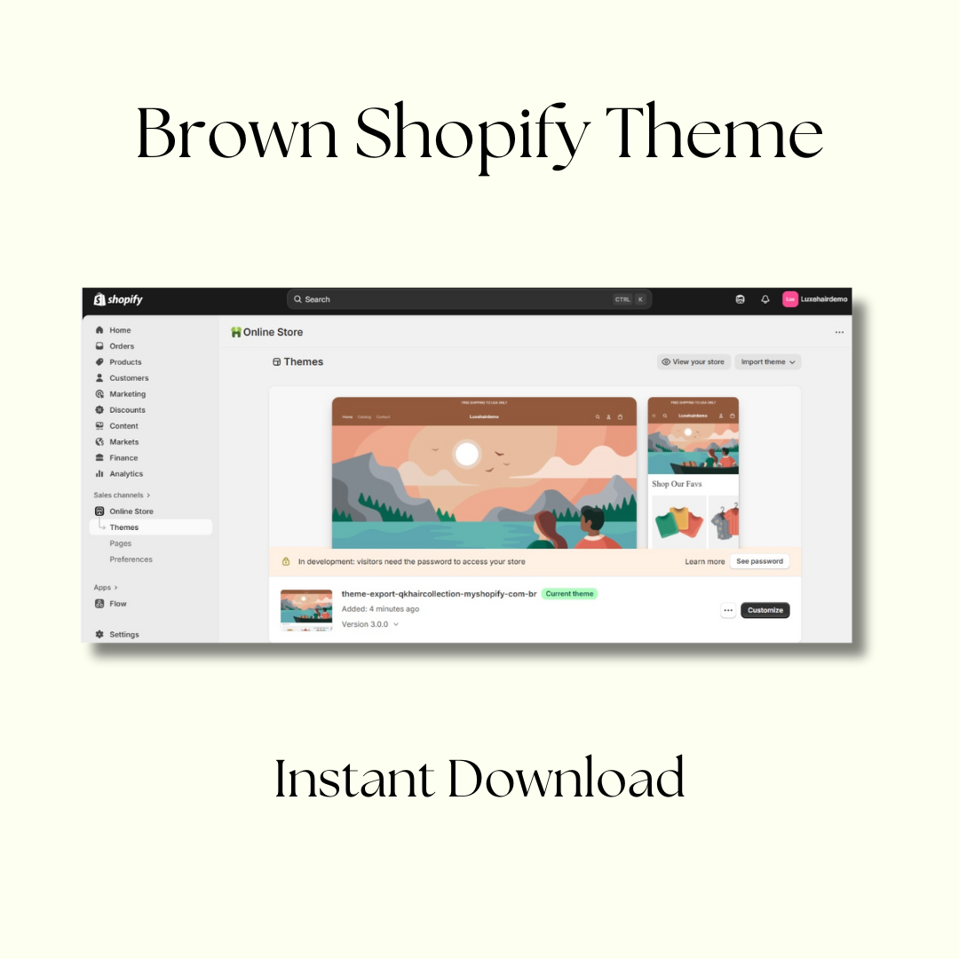 Shopify Brown Theme
