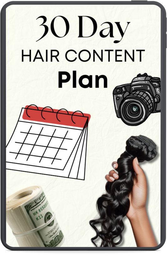 30 Day Hair Content Plan