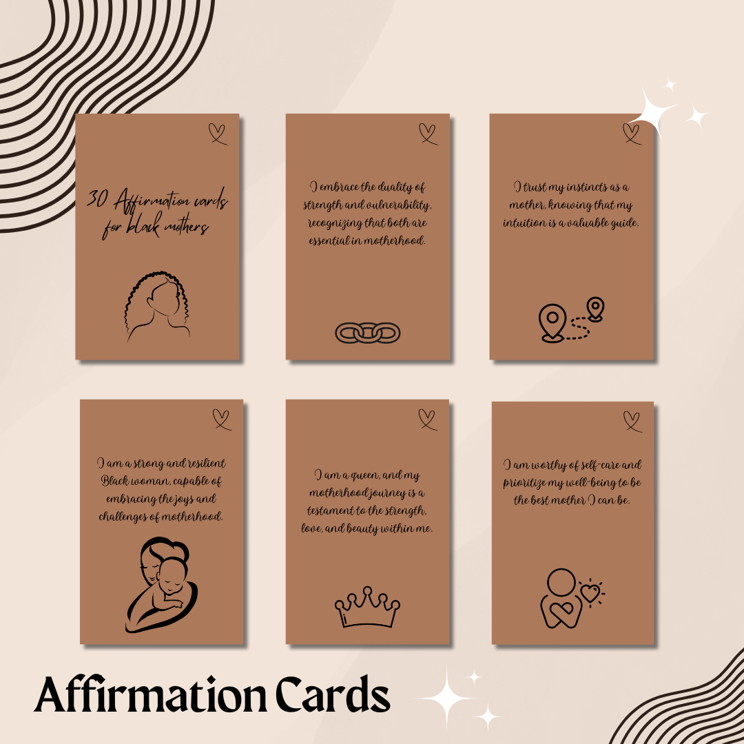 30 Affirmations For Black Moms (Resell Cards)