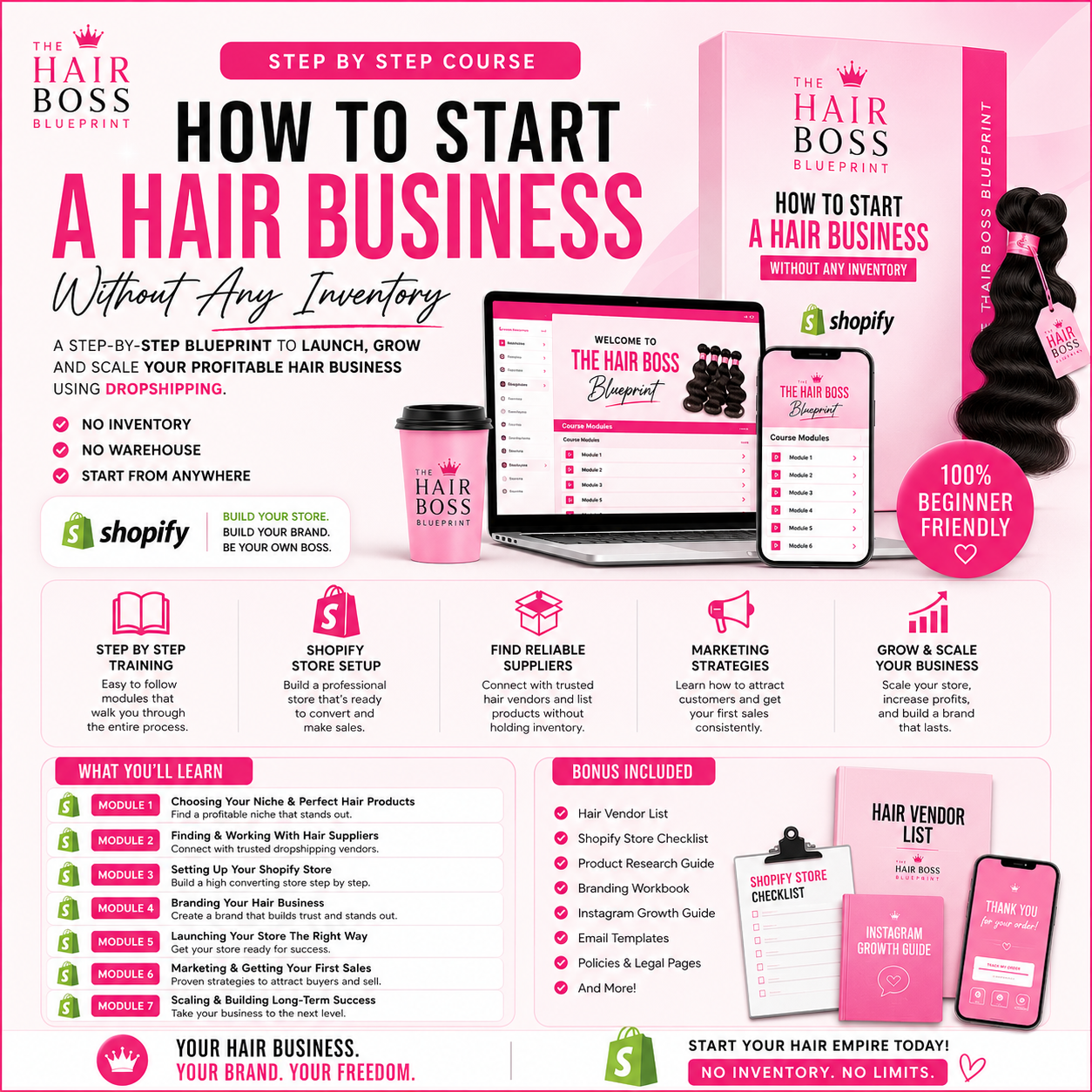 How to Start a Hair Business Without Any Inventory