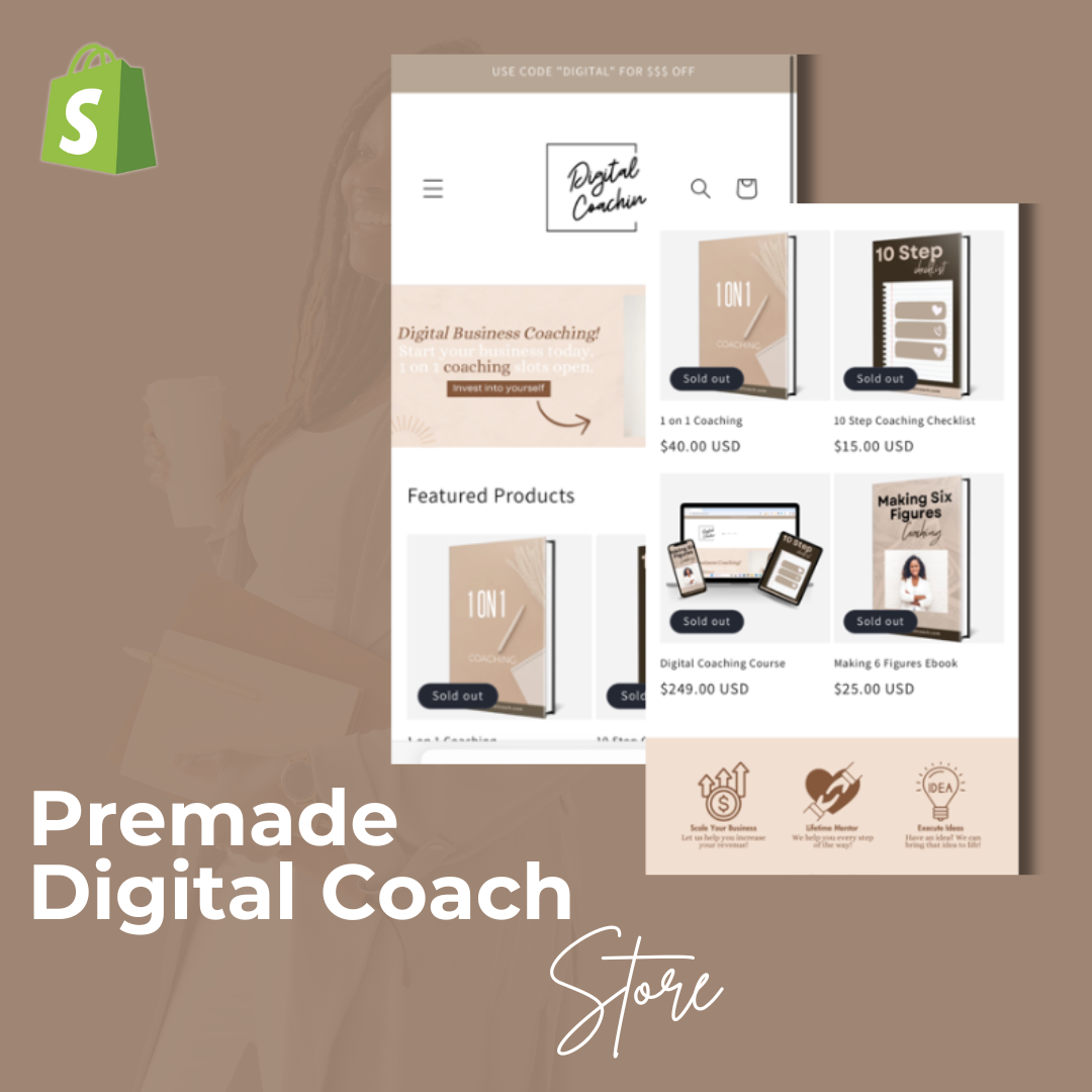 Pre-Built Digital Product Store