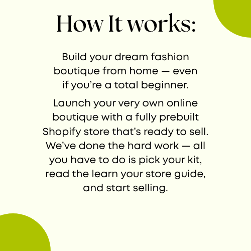 Shopify Fashion Boutique Kits