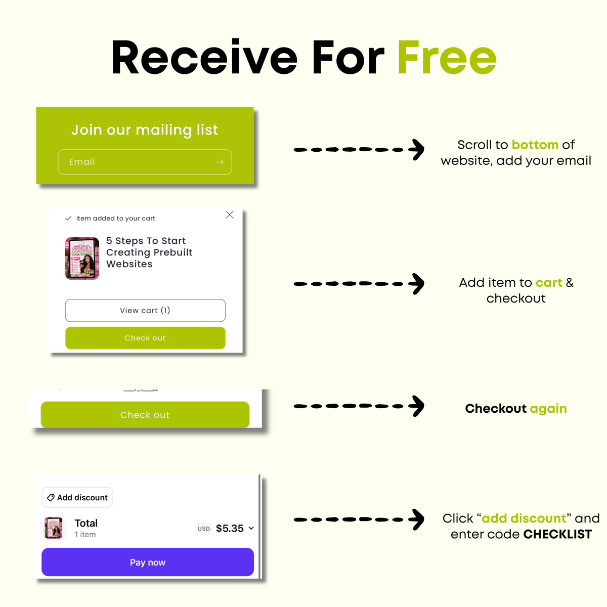 5 Steps To Start Creating Prebuilt Websites
