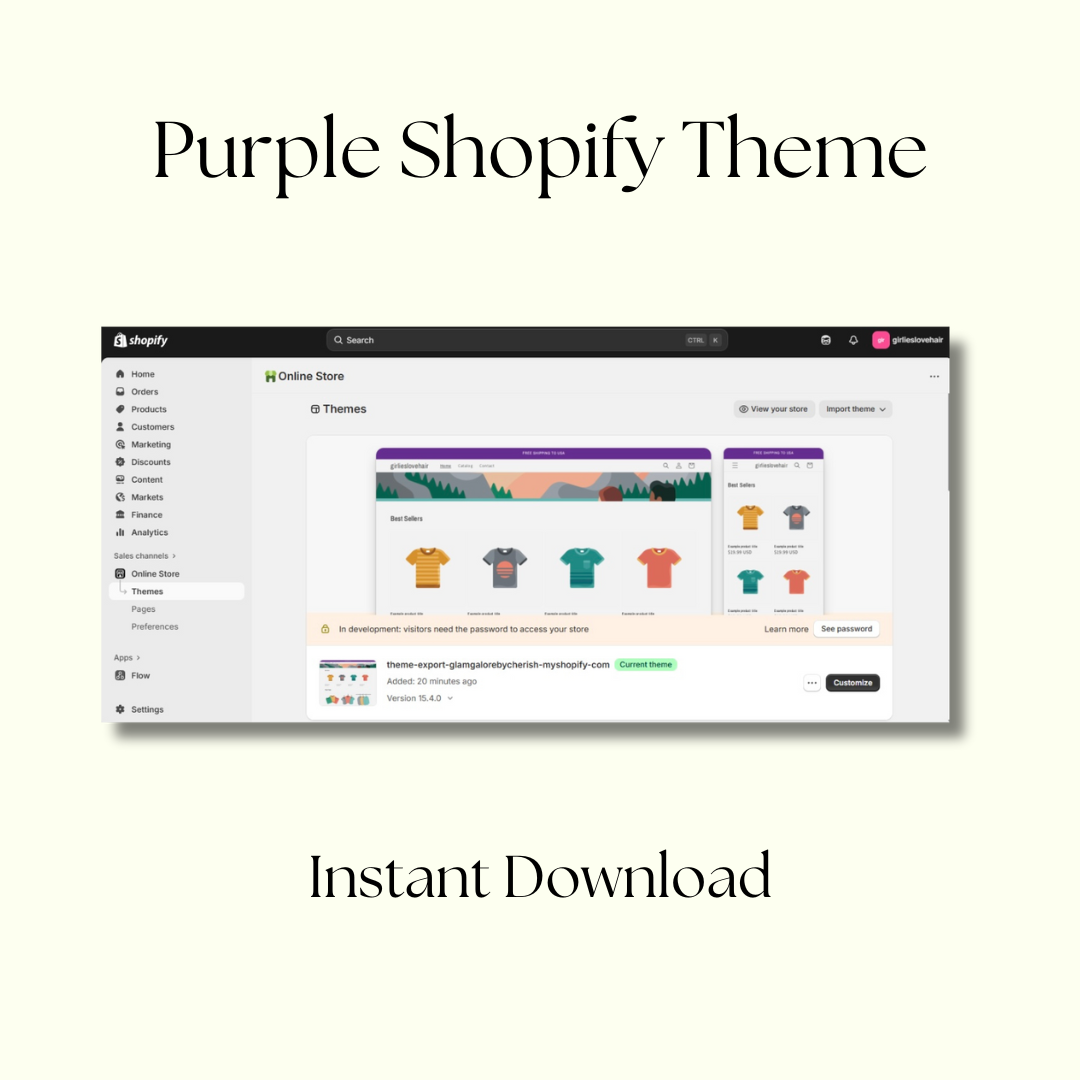 Shopify Purple Theme