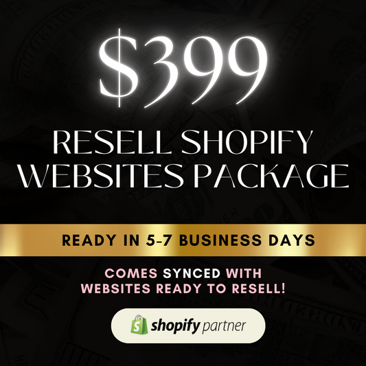 Done For You Resell Shopify Websites Package | Websites Templates Included